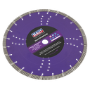 Sealey Dry/Wet Use Multipurpose Cutting Diamond Blade 350mm