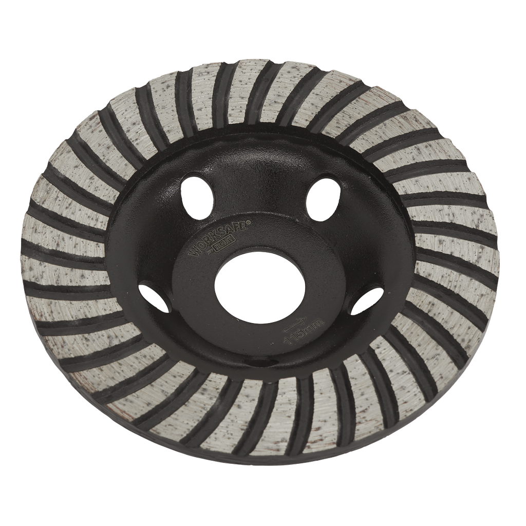 Sealey Worksafe® Turbo Row Concrete Grinding Head 115mm