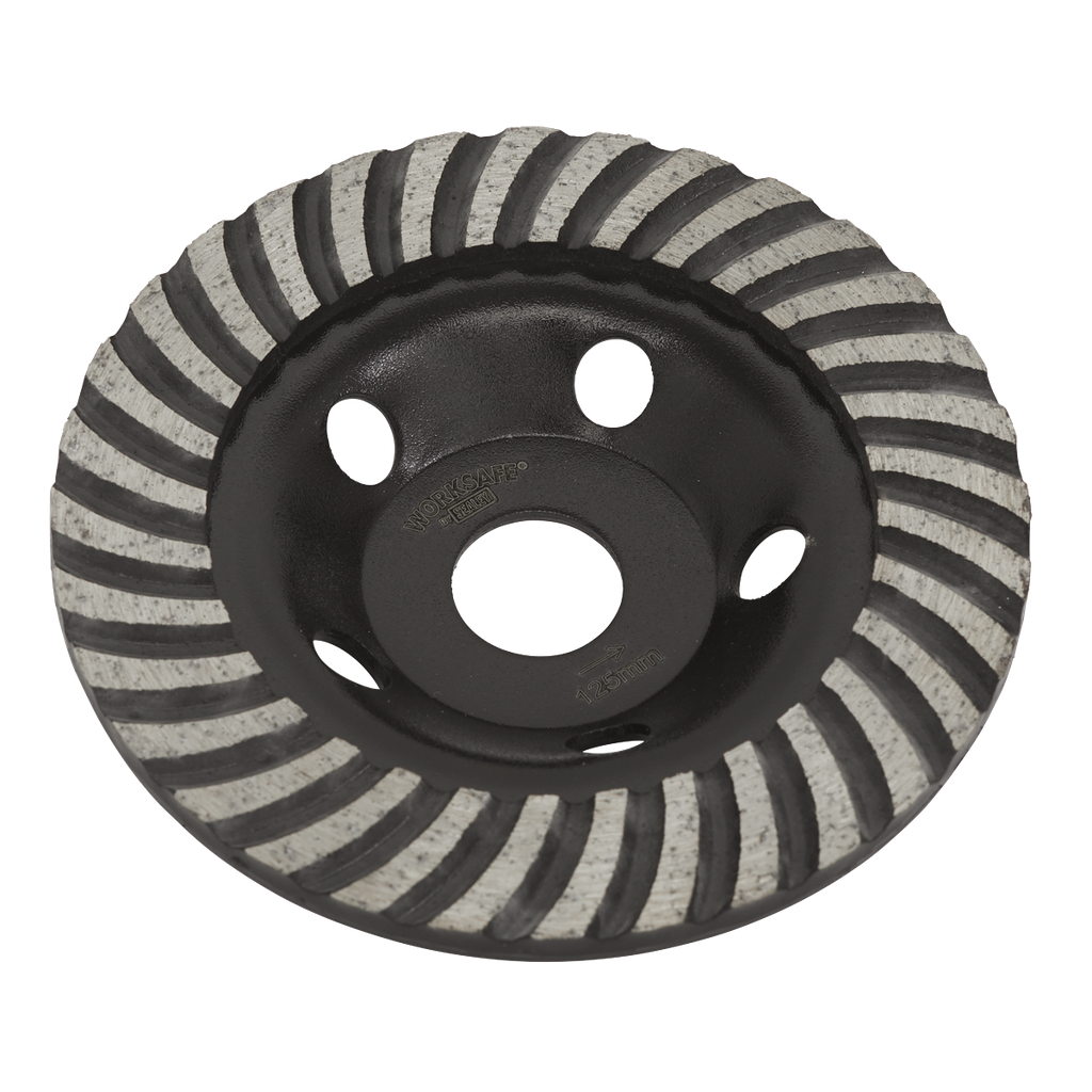 Sealey Worksafe® Turbo Row Concrete Grinding Head 125mm
