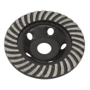 Sealey Worksafe® Turbo Row Concrete Grinding Head 125mm