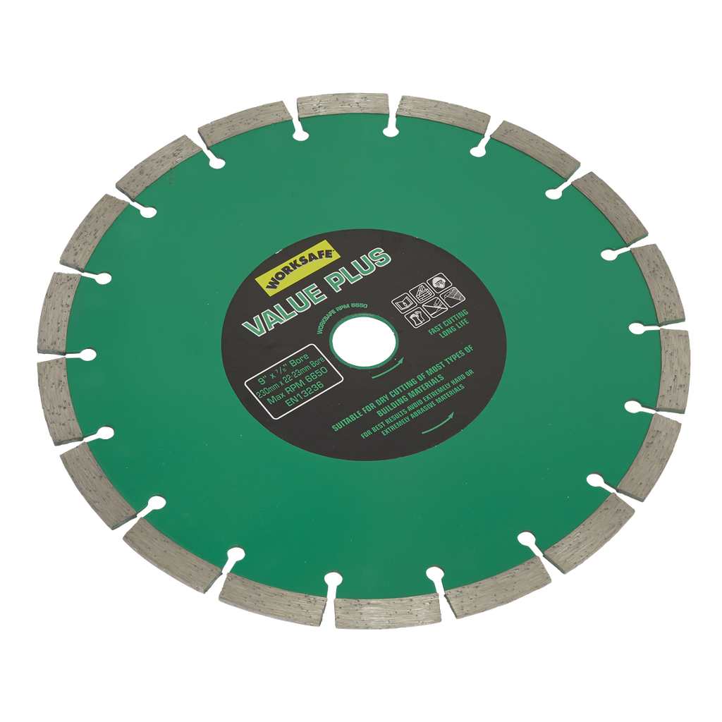 Sealey Worksafe® Value Plus Diamond Blade 230 x 22mm