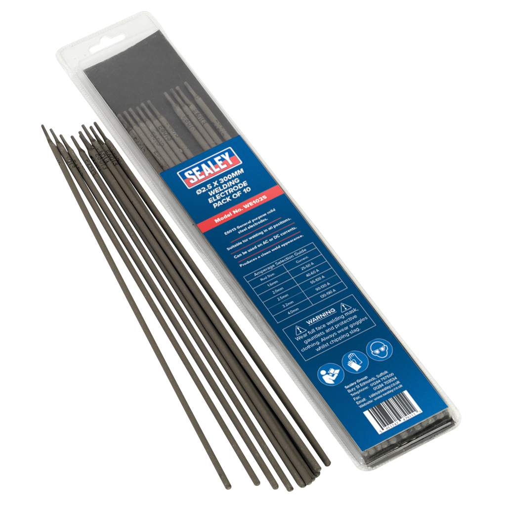 Sealey Welding Electrode 2.5 x 300mm - Pack of 10