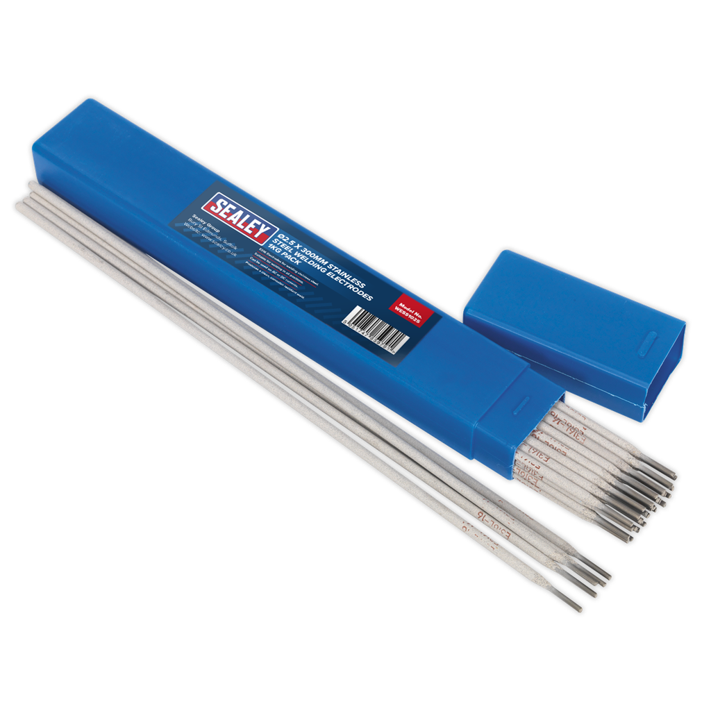Sealey Stainless Steel Welding Electrodes 2.5 x 300mm - 1kg Pack
