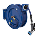 Heavy-Duty Retractable Water Hose Reel 15m 13mm ID Rubber Hose