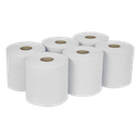 Sealey 2-Ply Embossed White Paper Roll 150m - Pack of 6