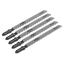 Sealey Worksafe® Jigsaw Blade for Wood & Plastics 75mm 10tpi - Pack of 5