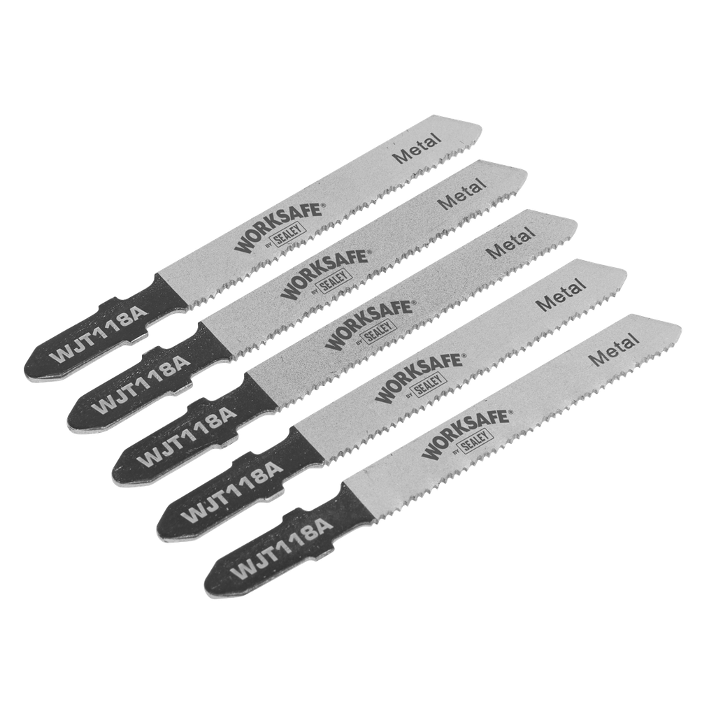 Sealey Worksafe® Jigsaw Blade for Metal 55mm 21tpi - Pack of 5