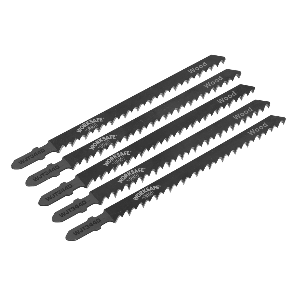 Sealey Worksafe® Jigsaw Blade for Wood 105mm 6tpi - Pack of 5