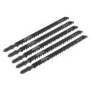 Sealey Worksafe® Jigsaw Blade for Wood 105mm 6tpi - Pack of 5