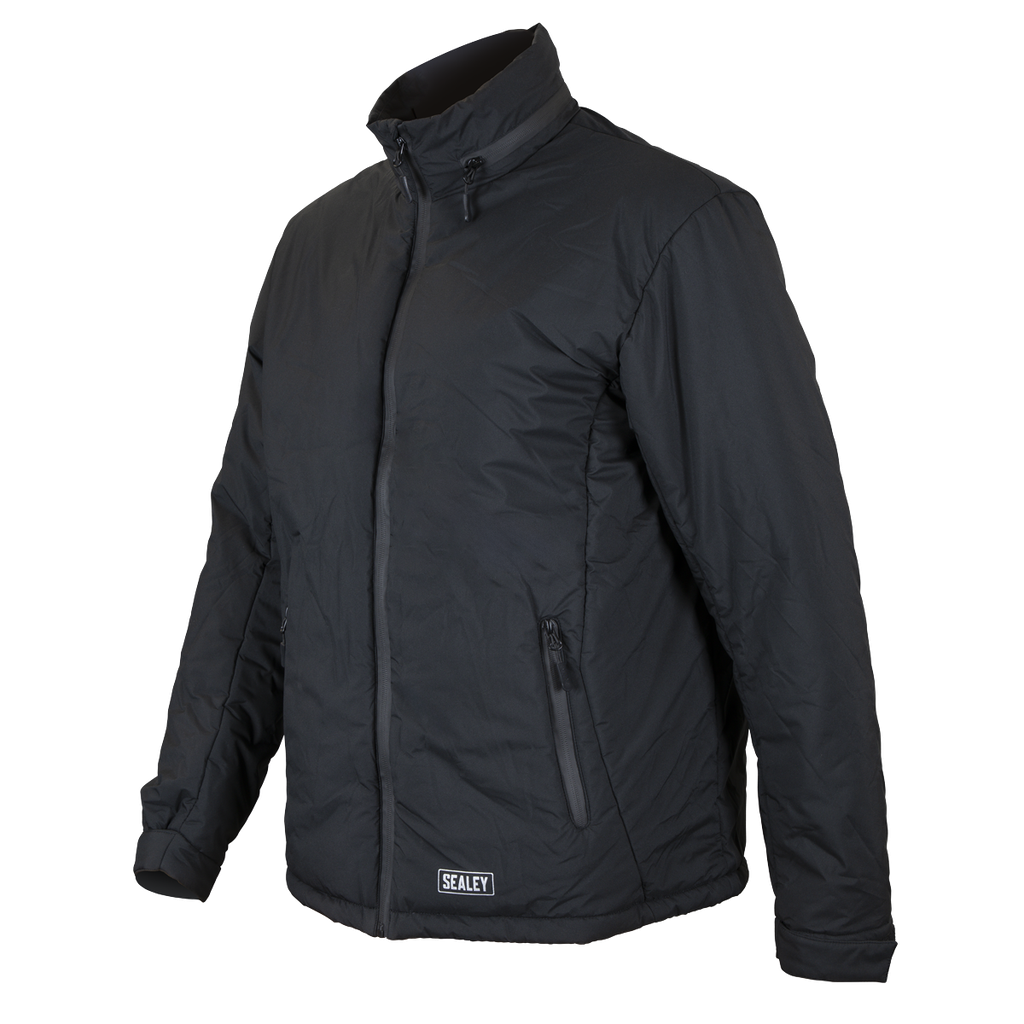 Sealey 5V Heated Thermal Rain Jacket - 48" Chest, Large