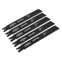Sealey Worksafe® Pipe Saw Blade 200 x 25 x 1.7mm 8tpi - Pack of 
