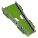 Sealey Premier Reversible Spanner Rack 16pc - Hi-Vis Green