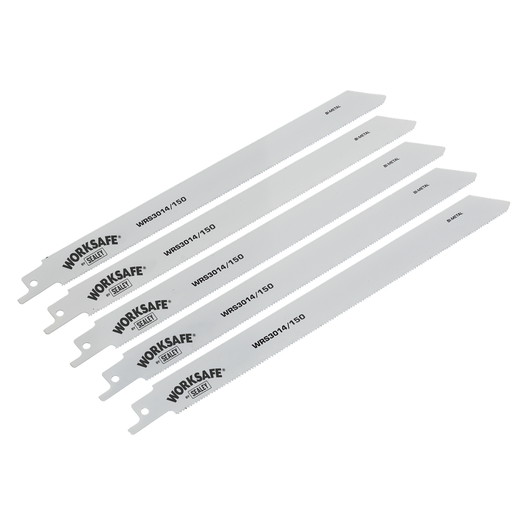 Sealey Reciprocating Saw Blade for Metal 150mm 18tpi - Pack of 5