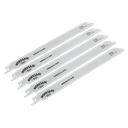Sealey Reciprocating Saw Blade for Metal 225mm 18tpi - Pack of 5