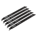 Sealey Reciprocating Saw Blade for Wood 225mm 3tpi - Pack of 5