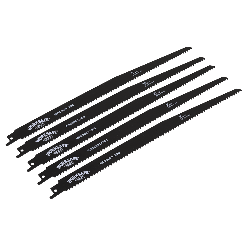 Sealey Reciprocating Saw Blade 300mm 6tpi - Pack of 5