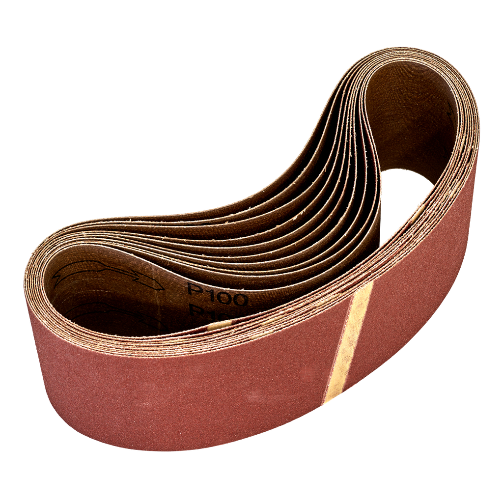 Worksafe® 75 x 533mm Sanding Belt 100Grit - Pack of 10