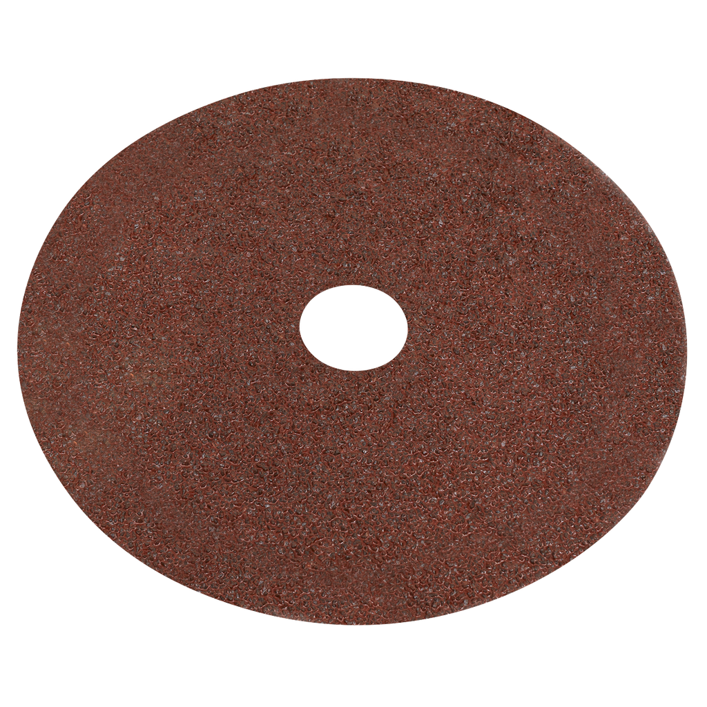 Sealey Worksafe® 100mm Fibre Backed Sanding Disc 24Grit - Pack o