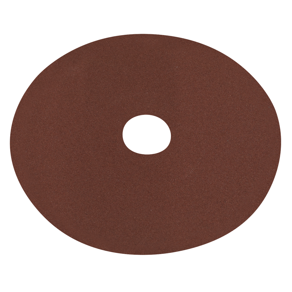Sealey Worksafe® 125mm Fibre Backed Sanding Disc 120Grit - Pack 