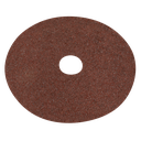 Sealey Worksafe® 125mm Fibre Backed Sanding Disc 24Grit - Pack o