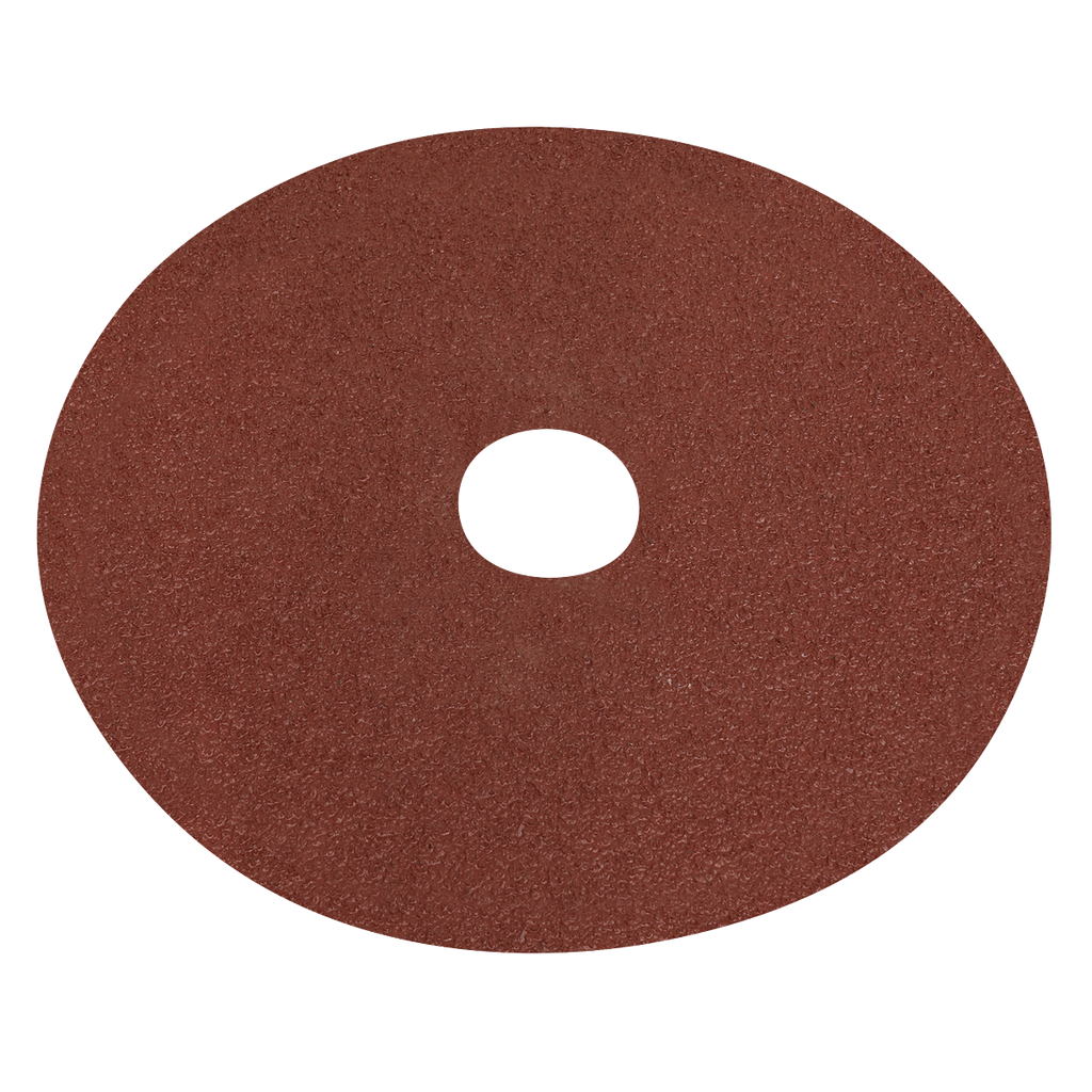 Sealey Worksafe® 125mm Fibre Backed Sanding Disc 40Grit - Pack o