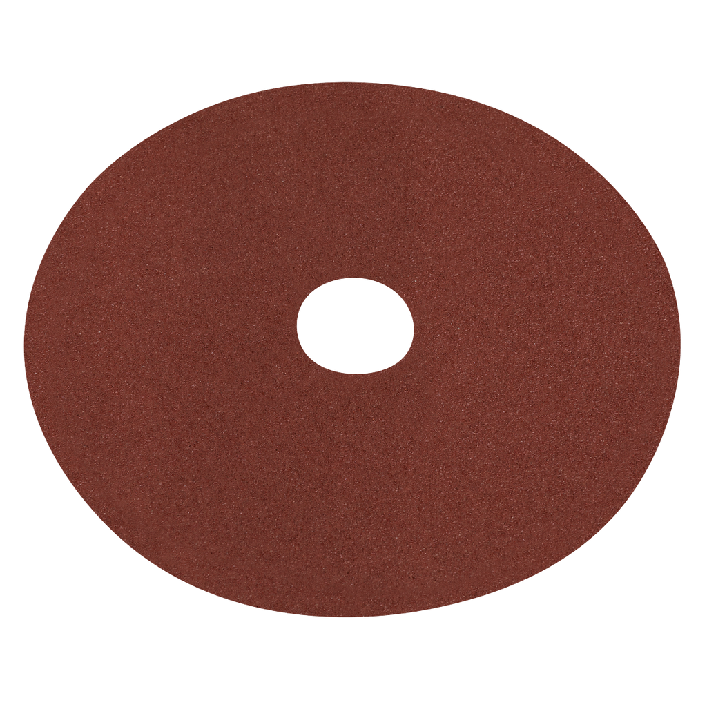 Sealey Worksafe® 125mm Fibre Backed Sanding Disc 60Grit - Pack o