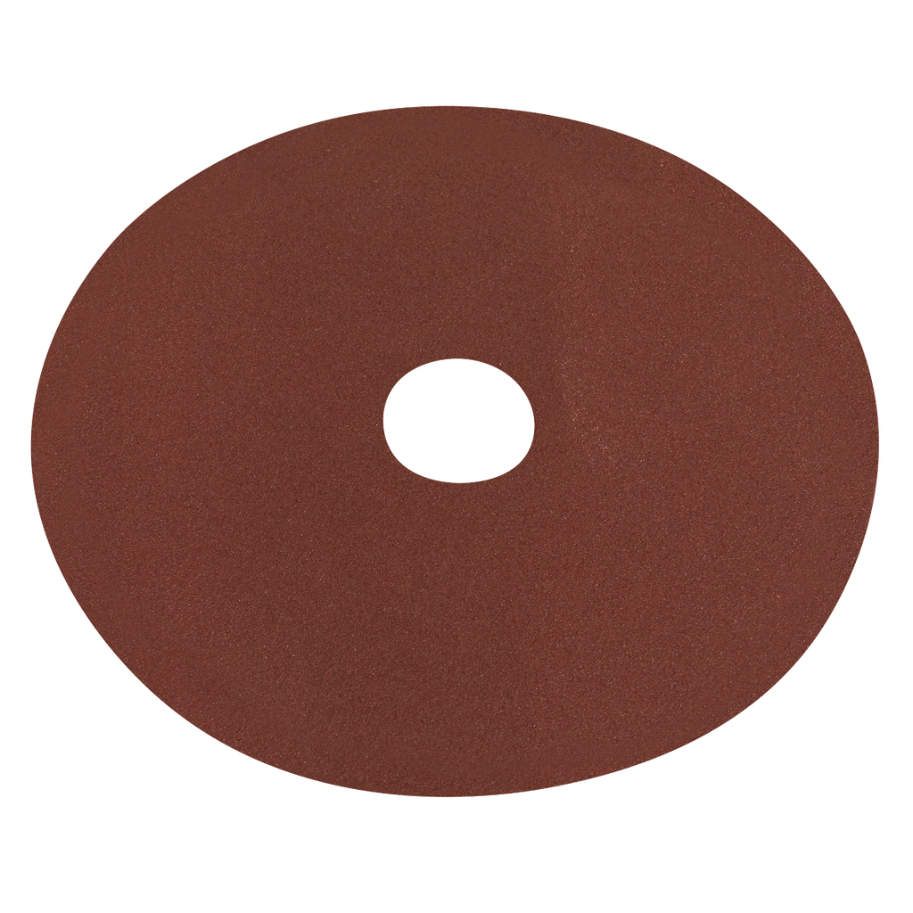 Sealey Worksafe® 125mm Fibre Backed Sanding Disc 80Grit - Pack o