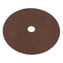 Sealey Worksafe® 175mm Fibre Backed Sanding Disc 24Grit - Pack o