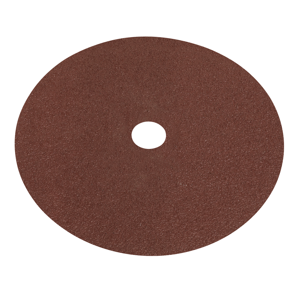 Sealey Worksafe® 175mm Fibre Backed Sanding Disc 40Grit - Pack o
