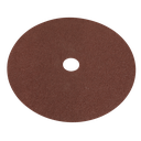 Sealey Worksafe® 175mm Fibre Backed Sanding Disc 40Grit - Pack o