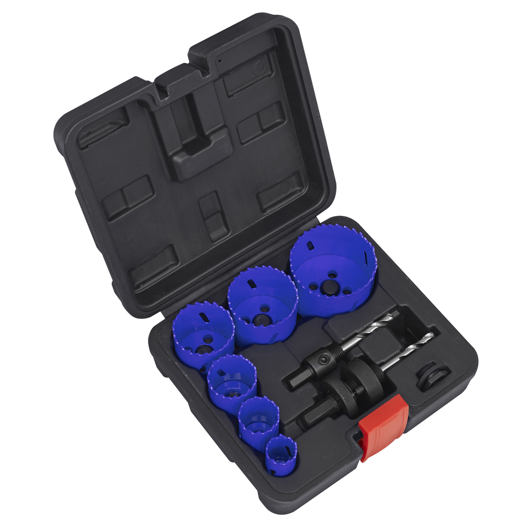 Sealey Electrician's Hole Saw Kit 9pc