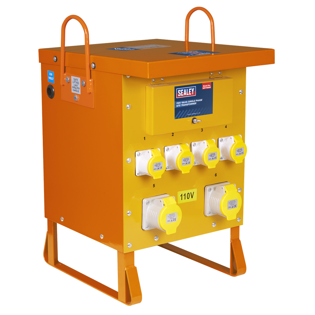 Sealey Single Phase Site Transformer 10kVA 110V