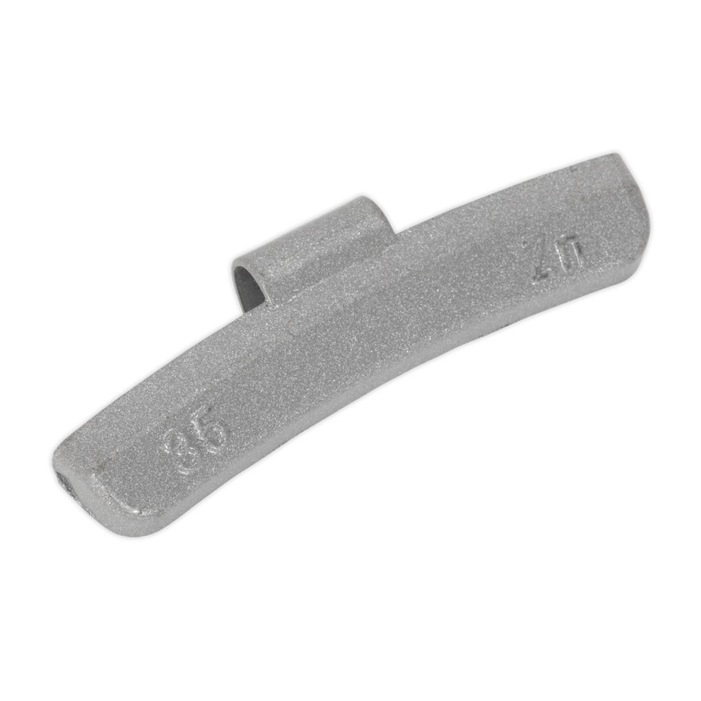 Sealey Plastic Coated Zinc Plated Hammer-On Wheel Weight for Alloy Wheels 35g - Pack of 50
