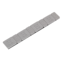Sealey Plastic Coated Zinc Plated Adhesive Wheel Weight 5/10g Strip of 8 (4 x Each Weight) - Pack of 100