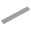 Sealey Plastic Coated Zinc Plated Steel Adhesive Wheel Weight 5g Strip of 12 - Pack of 100