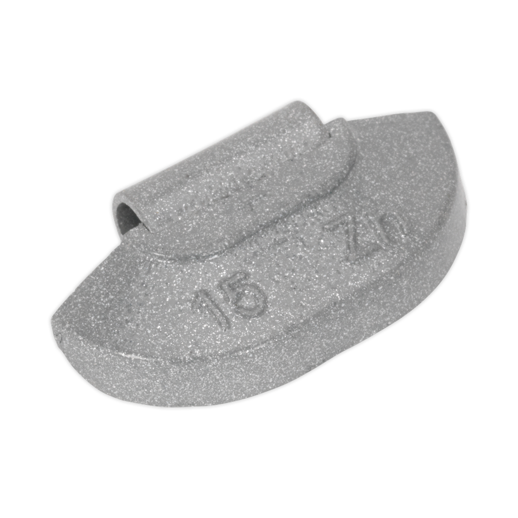 Sealey Zinc Plated Hammer-On Wheel Weight for Steel Wheels 15g - Pack of 100