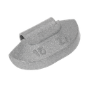 Sealey Zinc Plated Hammer-On Wheel Weight for Steel Wheels 15g - Pack of 100