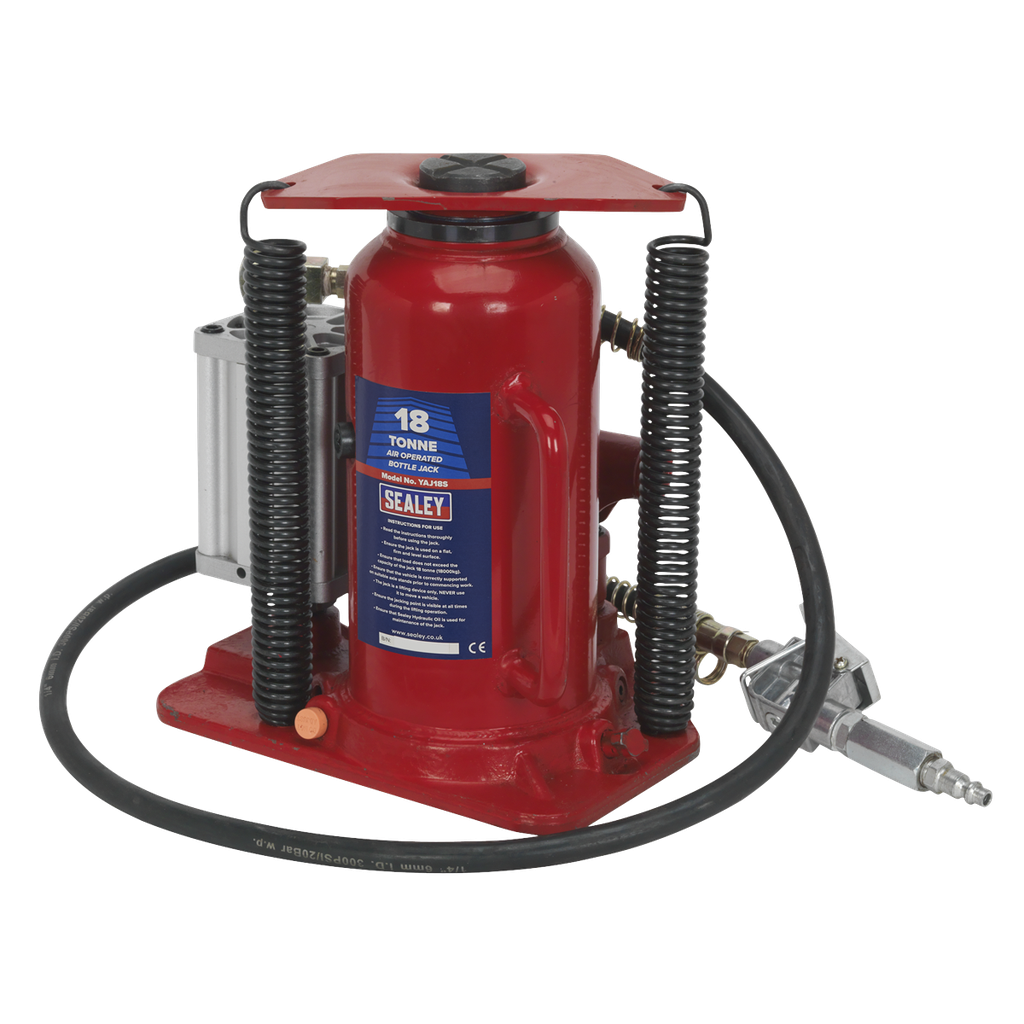 Sealey Air Operated Hydraulic Bottle Jack 18 Tonne