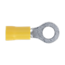 Sealey Easy-Entry Ring Terminal 6.4mm (1/4"), Yellow - Pack of 1