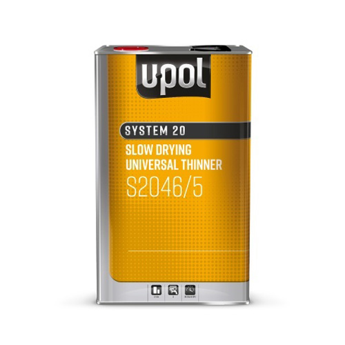 Upol S2046 Slow Drying Universal Thinner 5L Tin Clear 