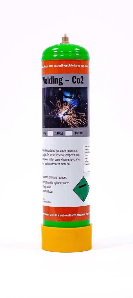 Adams Gas CO2 gas bottle 580g mig welding disposable cylinder 0.
