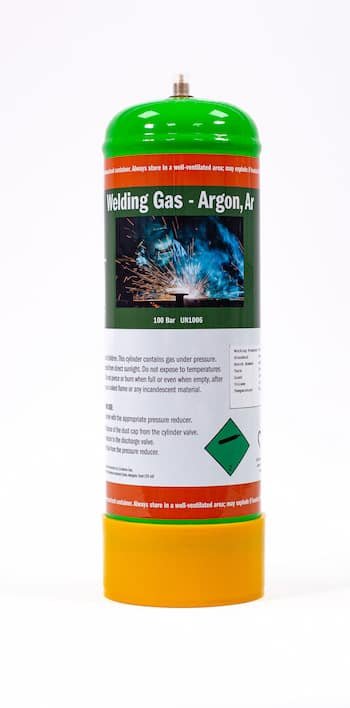 Adams Gas Argon gas bottle 220ltr for tig and mig welding dispos