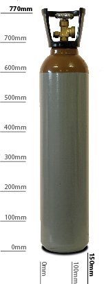 Adams Gas 9.4L Refillable Helium Gas Cylinder: Trade Only First 