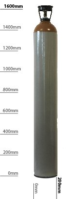 Adams Gas 50L Refillable Helium Gas Cylinder: Trade Only Refill ( COLLECTION ONLY )