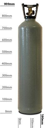 Adams Gas Food Grade Co2 gas cylinders for Confetti Cannons and 