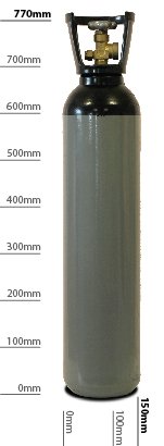 Adams Gas Oxygen Free Nitrogen 9L 137bar - Refill Only - for Air
