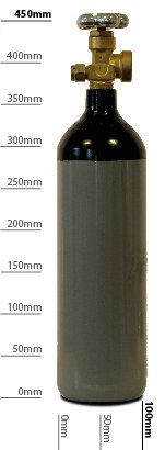 Adams Gas Food Grade Nitrogen 2L 200bar -  for wine preservation