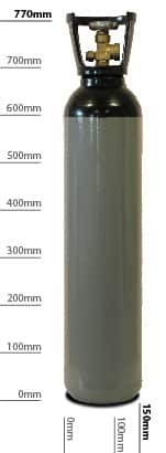 Adams Gas Nitrogen 9.4L 137bar -  for racing teams Refill – Empt