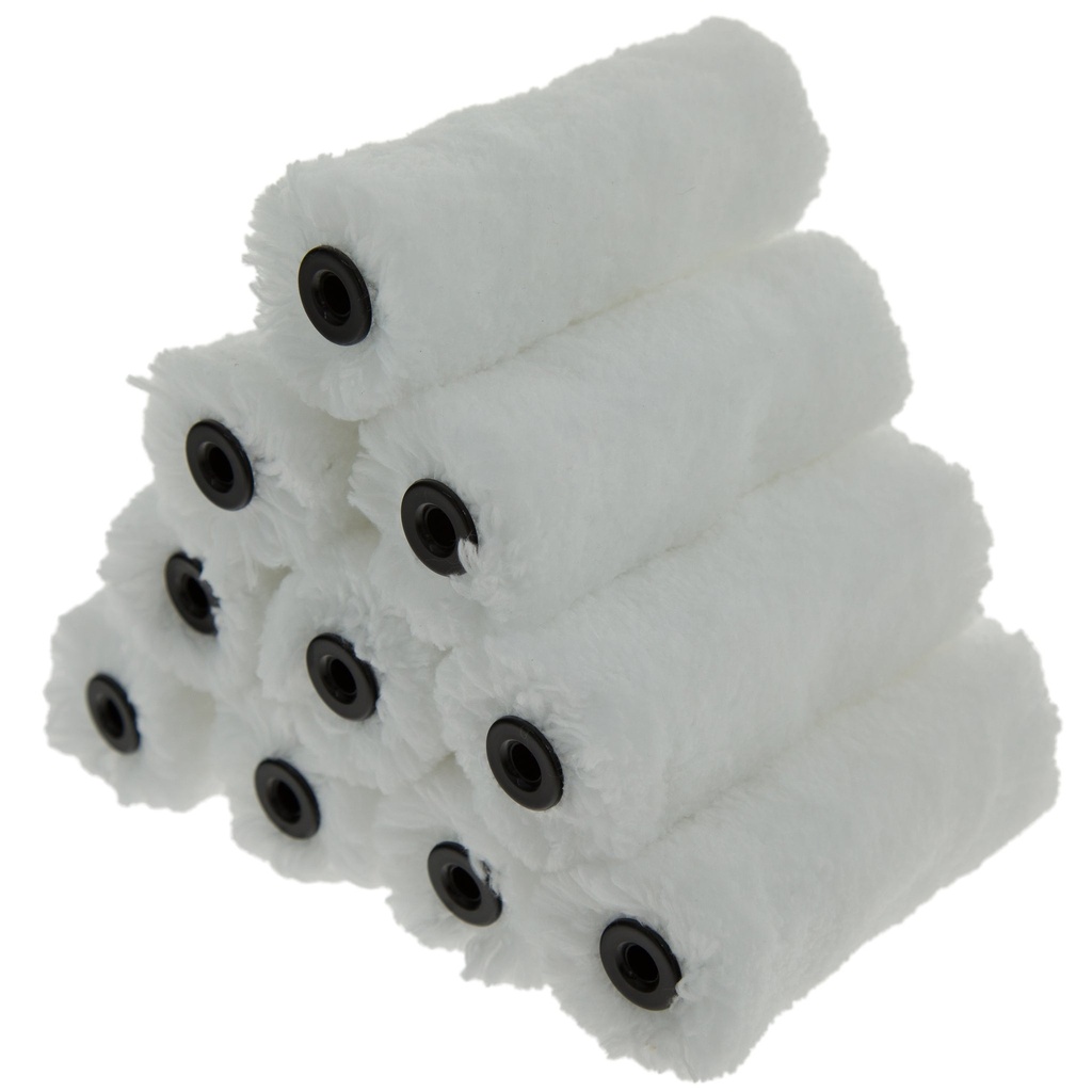 Coral Aspire 4 inch mini Roller Covers 10 Piece Pack Set 15mm Pi