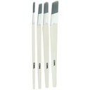 Coral Precision Angled Lining Fitch Paint Brushes with Platinum 